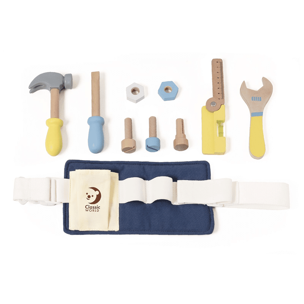 Classic World Small Diy Kit Belt With Tools